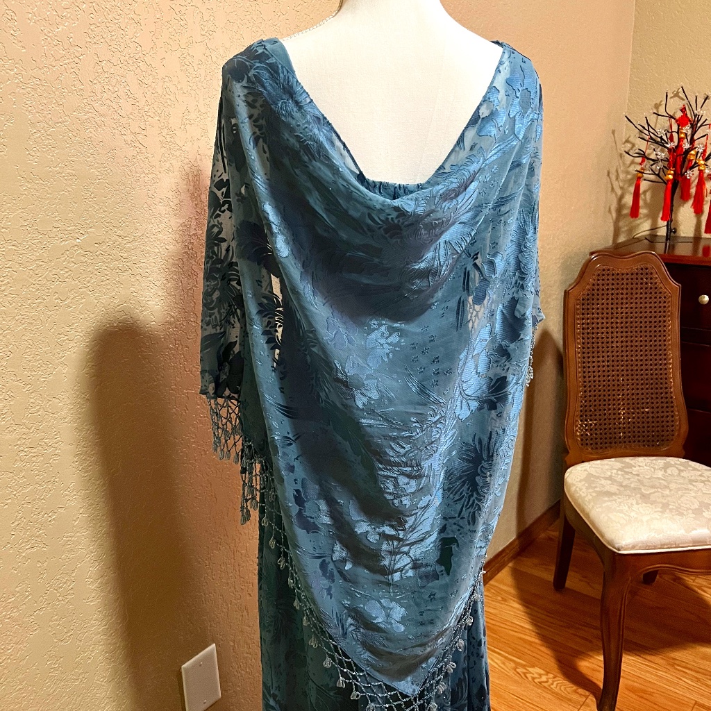 Petite Alex Evenings, 6p In Blue Gray